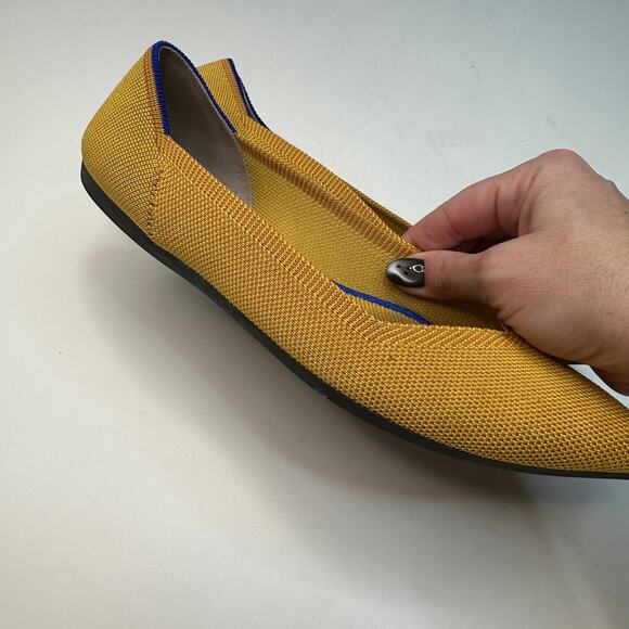 Rothy's Mustard The Point Ballet Flats - Picture 3 of 6